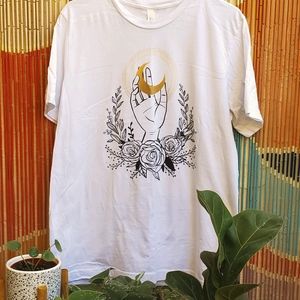 Witchy Bohemian Moon Goddess Tee
